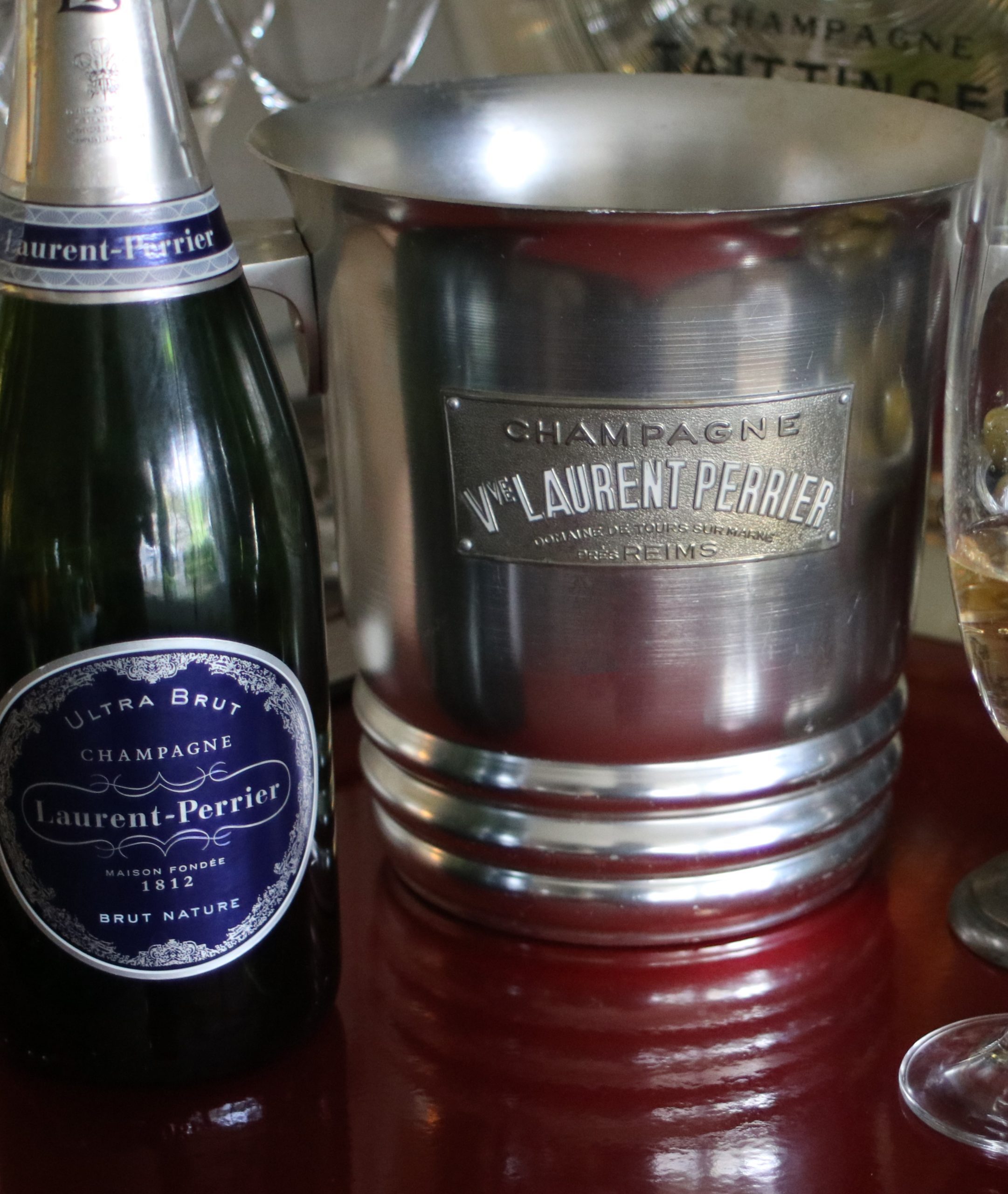 Francia Art Deco pezsgős jégveder – Vve Laurent Perrier Champagne – 38.700.-Ft