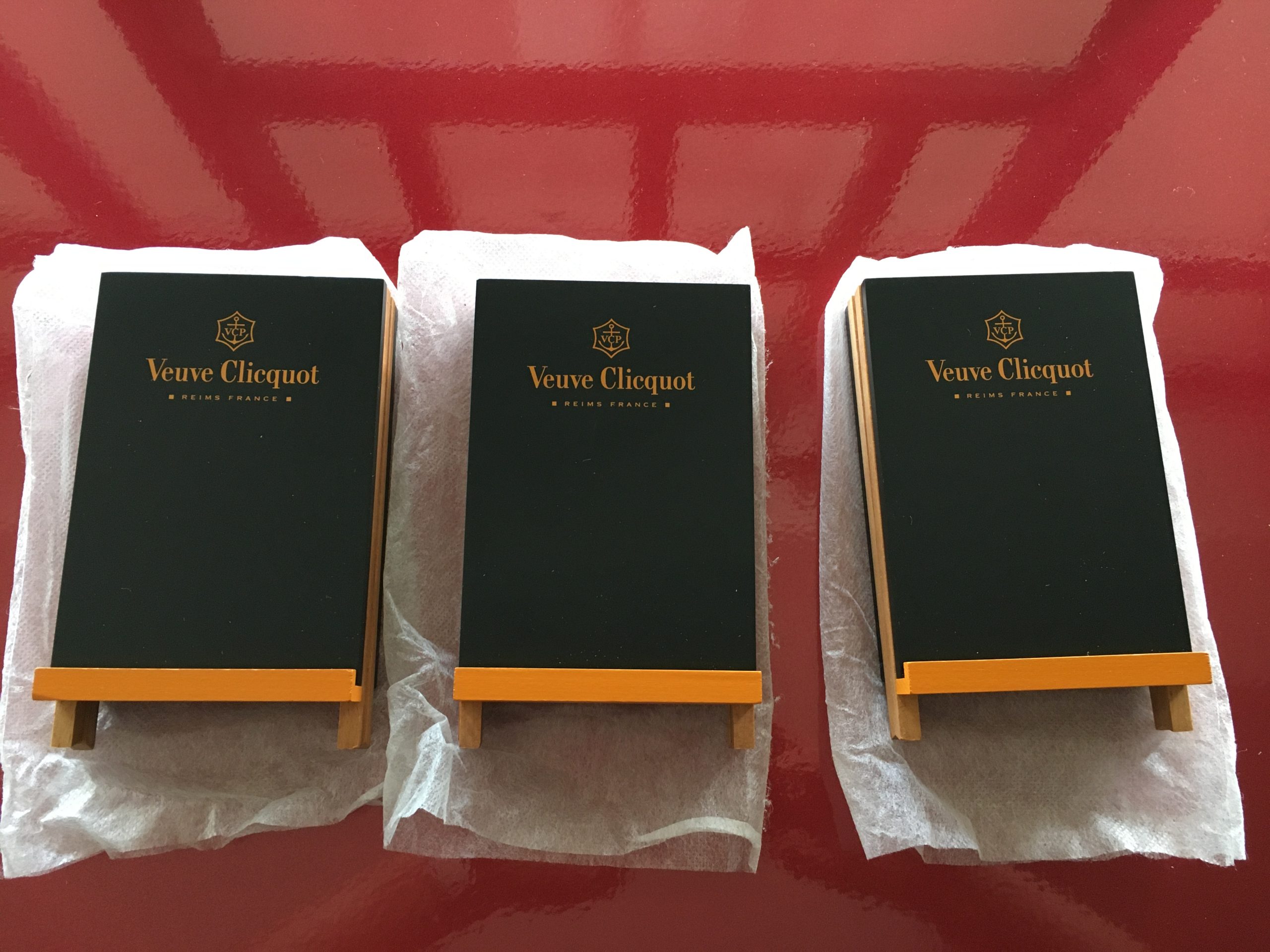 Veuve Clicquot palatábla – Menütartó állvány – 18.500.-Ft / db