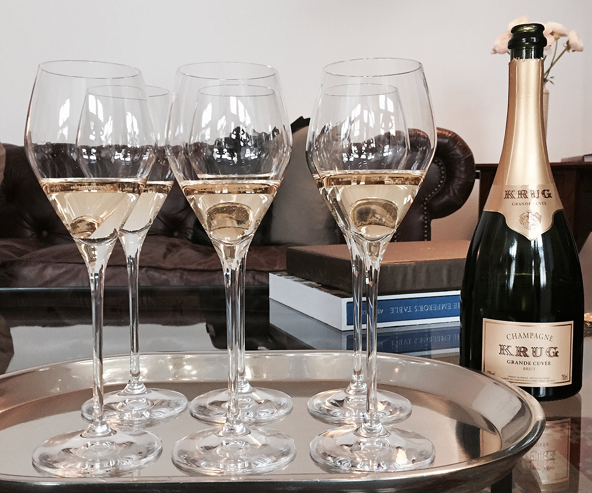 KRUG Champagne – The Joseph – 6 darabos Riedel kristálypohár készlet – 85.300.-Ft