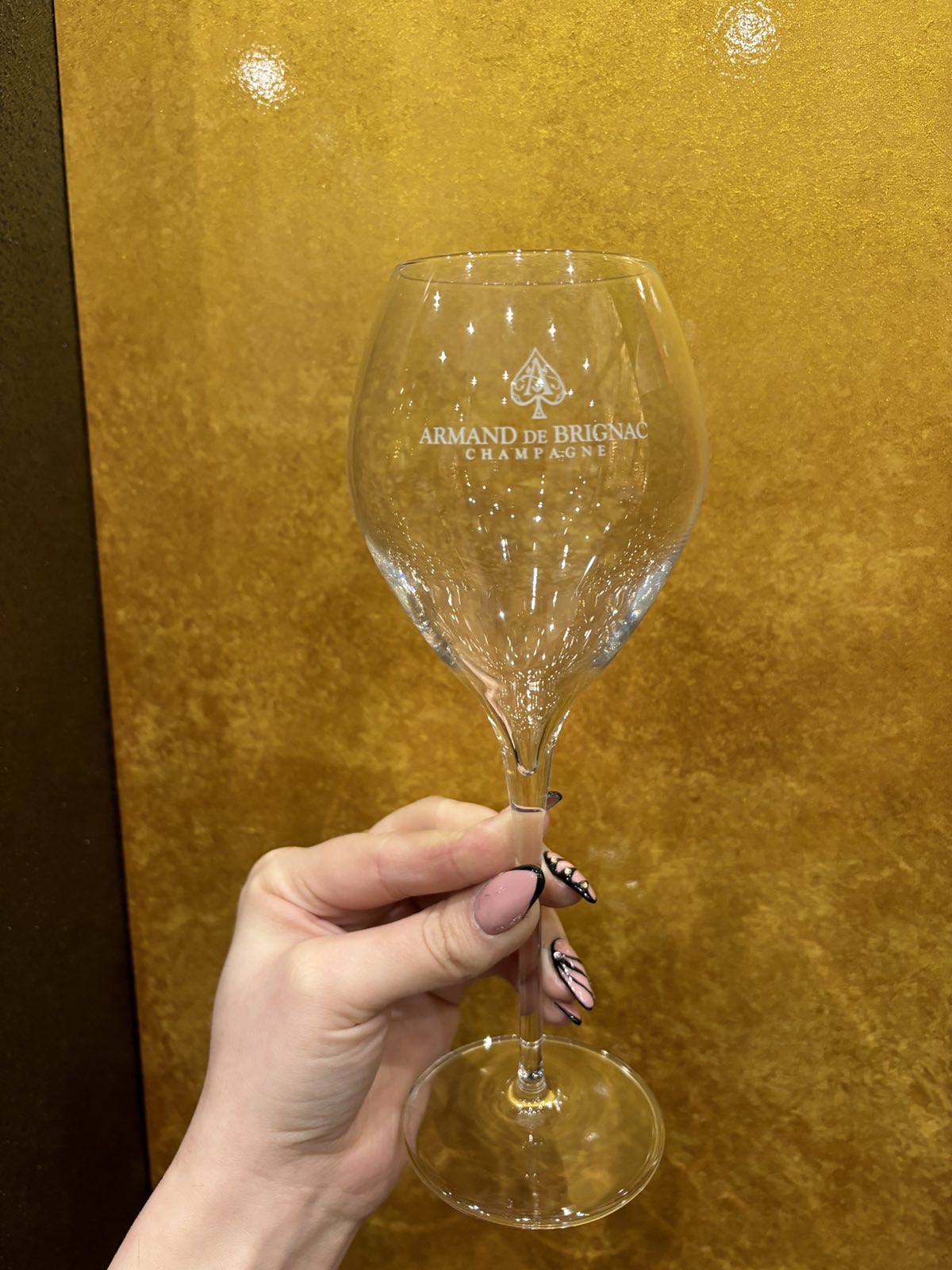 Armand de Brignac Champagne 6db kristály pezsgőspohár – 36.600.-Ft
