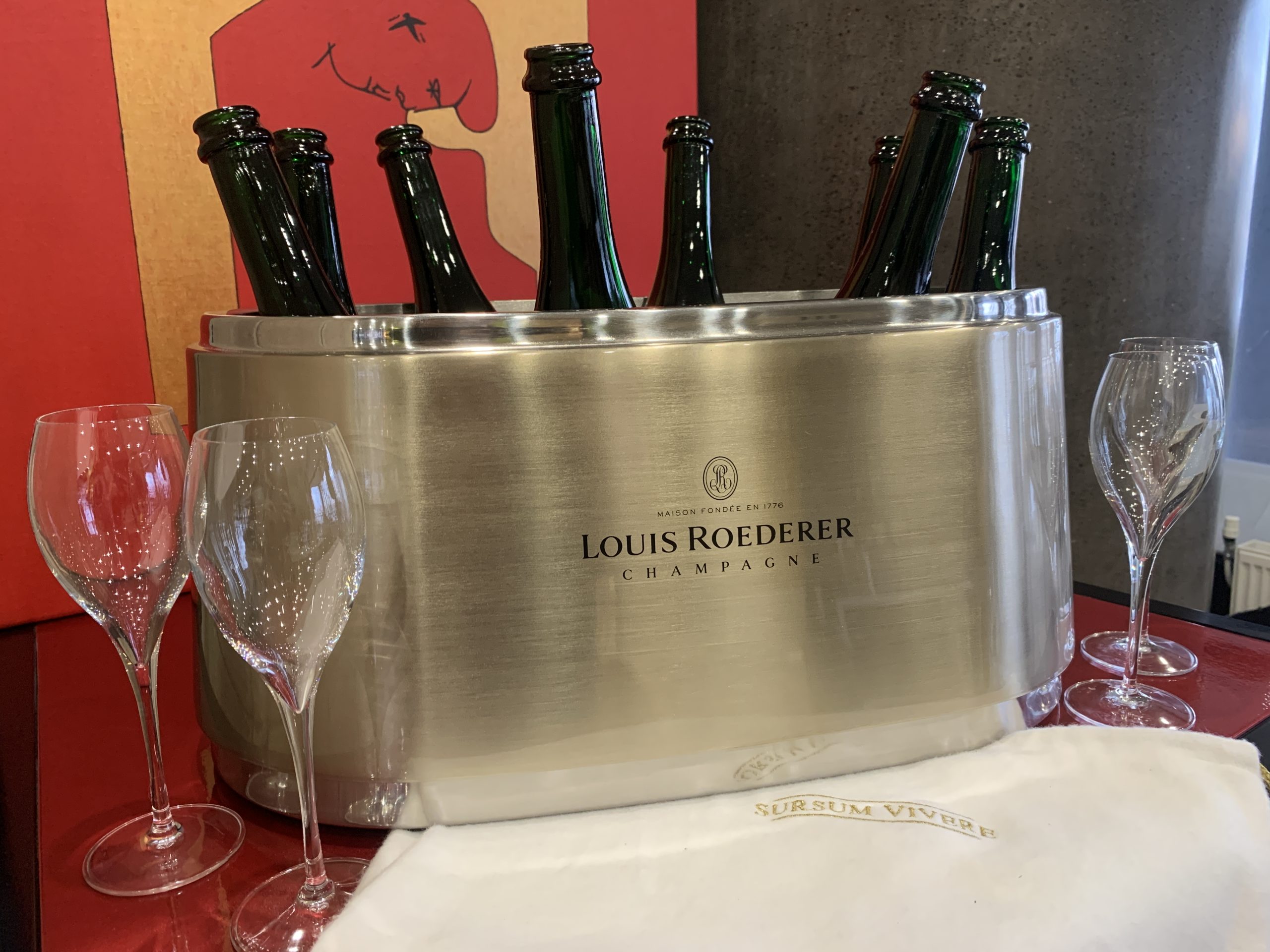 ELADVA – Louis Roederer Champagne 8 palackos pezsgős jégkád – Design díjas luxus bárfelszerelés – 270.200.-Ft