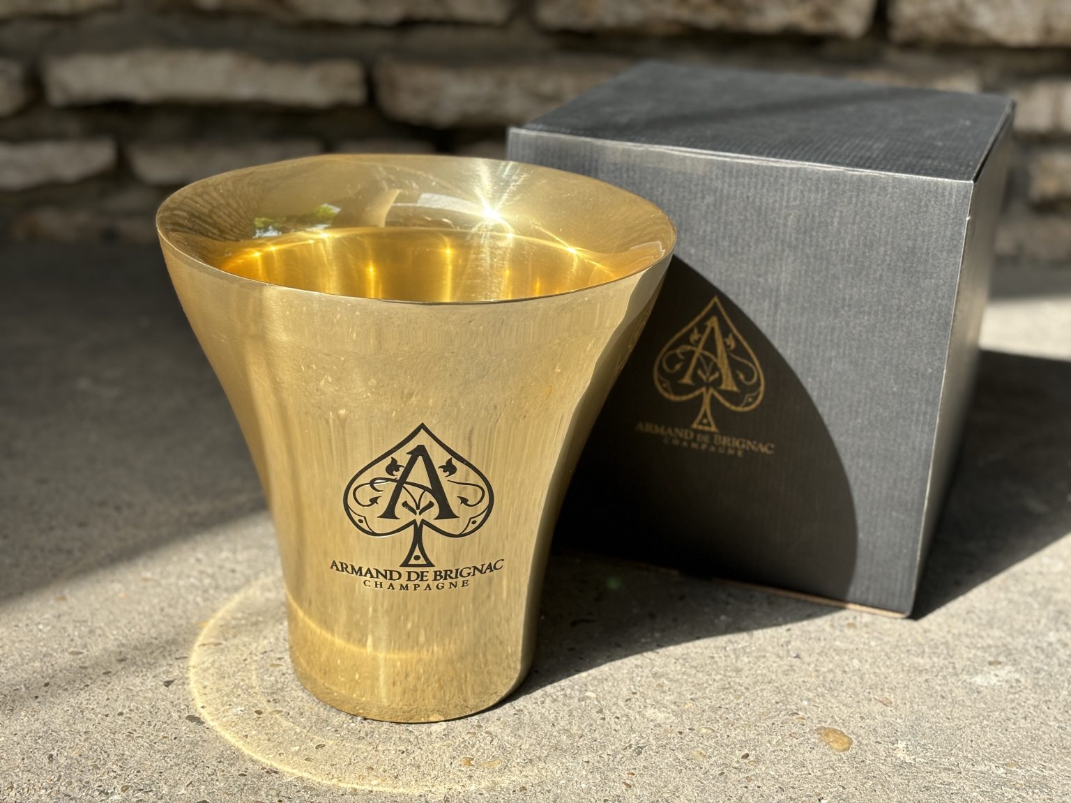 Armand de Brignac Ace of Spades arany pezsgőhűtő – eredeti francia kiadás, L’Orfèvrerie d’Anjou gyártmány – ELADÓ