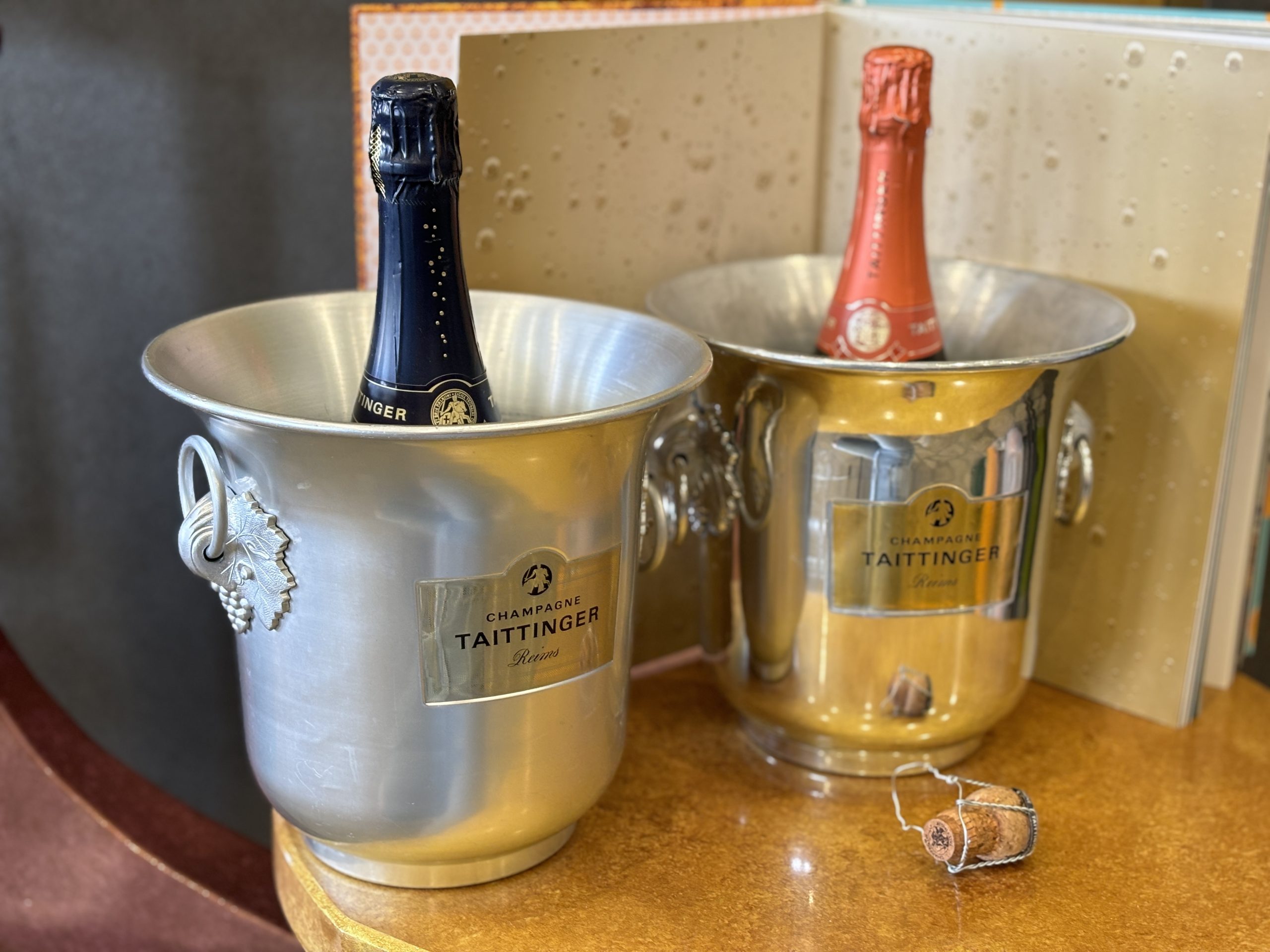 Taittinger Champagne vintage pezsgős jégvedrek 2 db párban – 54.800.-Ft