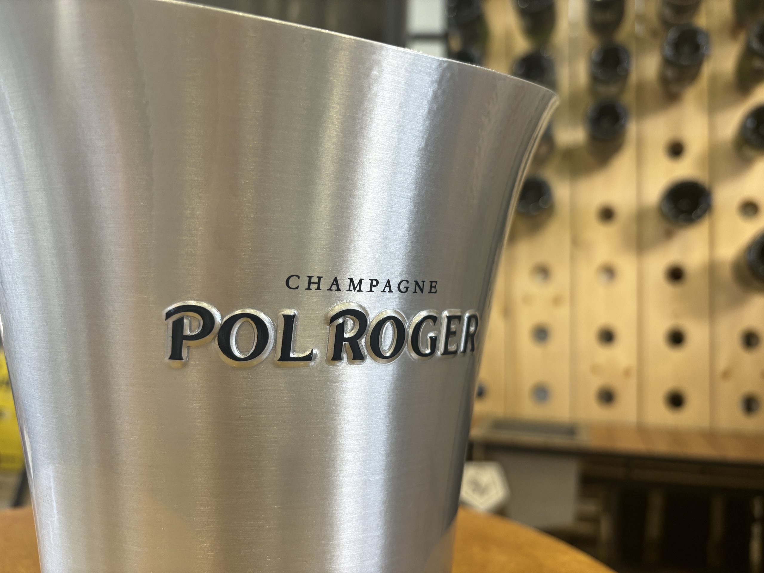 SOLD / ELADVA – Champagne Pol Roger pezsgőhűtő jégveder – 50.500.-Ft