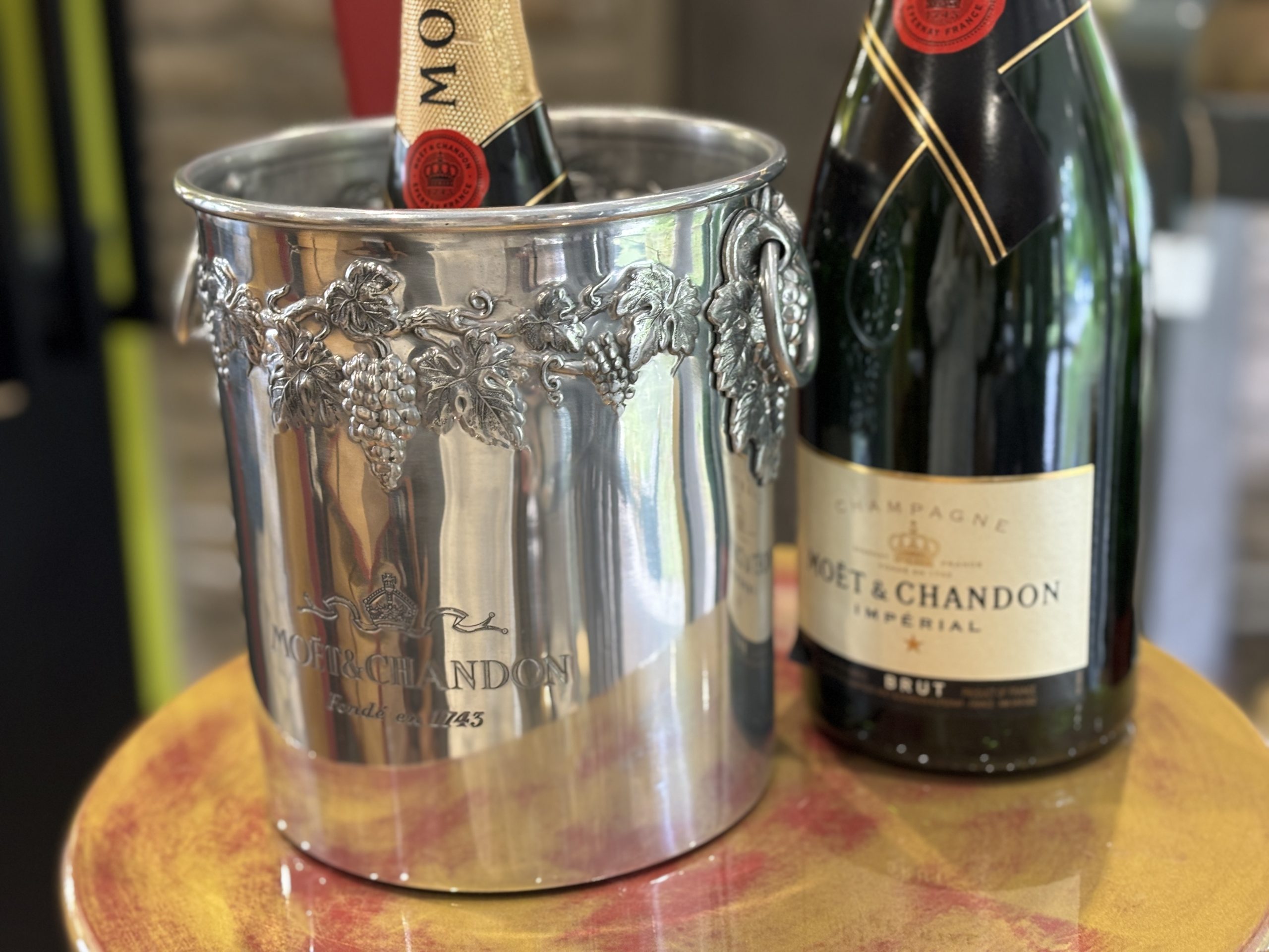 Champagne Moët & Chandon pezsgős jégveder ’70-es évekből – 71.200.-Ft