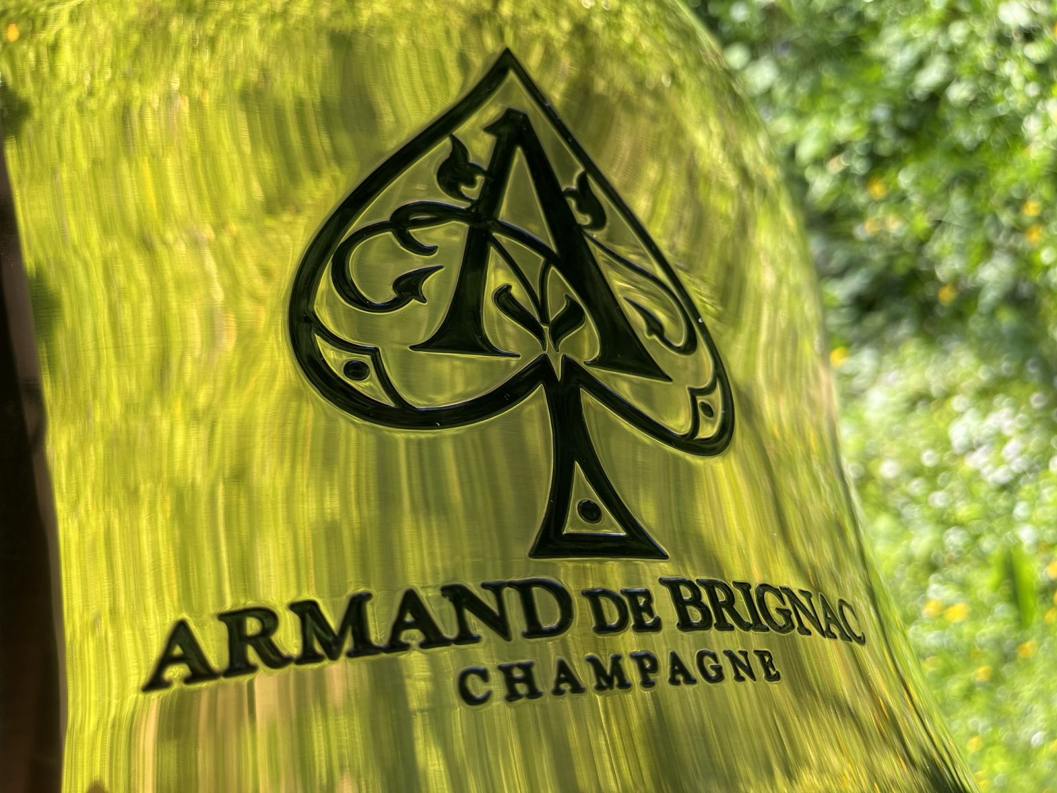 SOLD / ELADVA – Armand de Brignac Champagne ACE of SPADES arany színű pezsgős jégveder XXL méretű – 201.300.-Ft