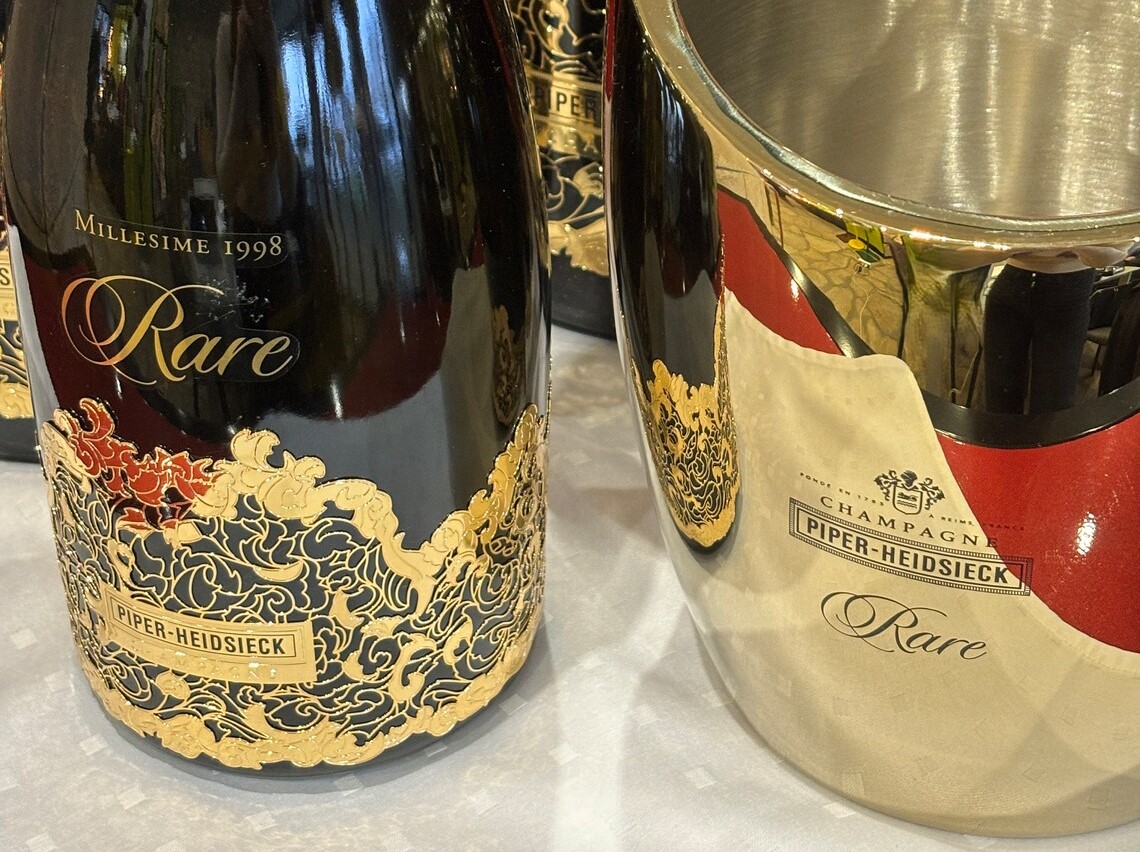RARE Champagne – PIPER Millésime pezsgős jégveder – Piper-Heidsieck pezsgős bárkellék – ELADÓ