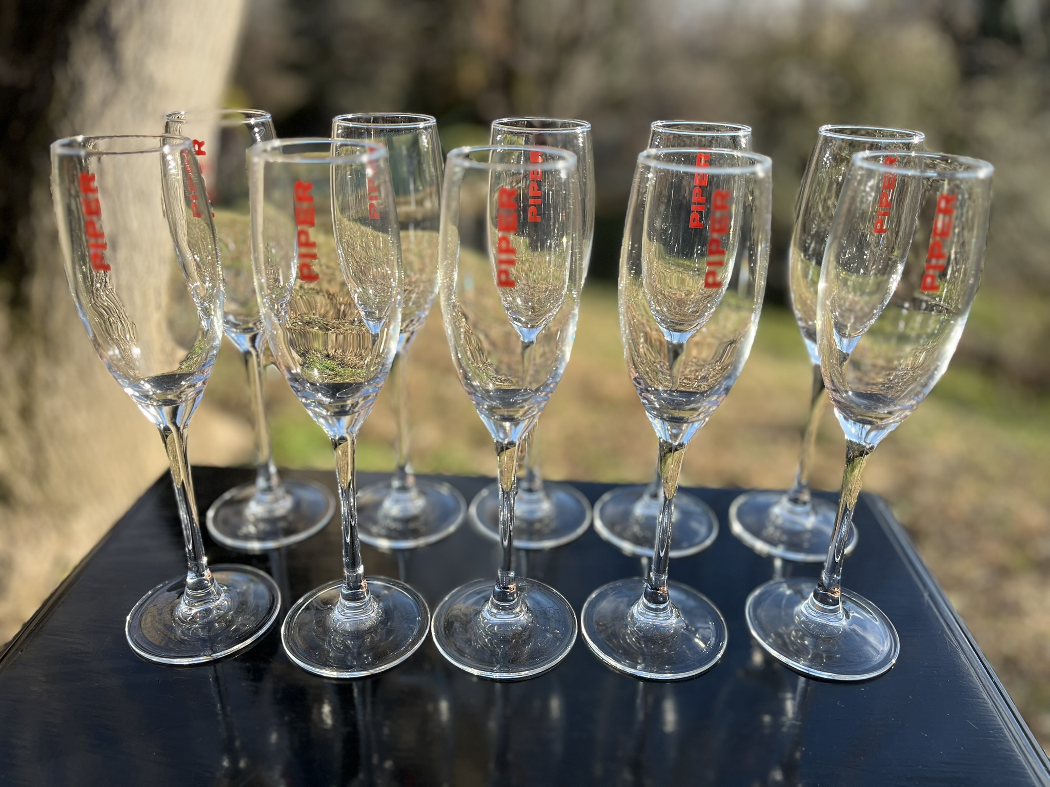 Piper-Heidsieck Champagne 10 darabos pezsgőspohár készlet – ELADÓ