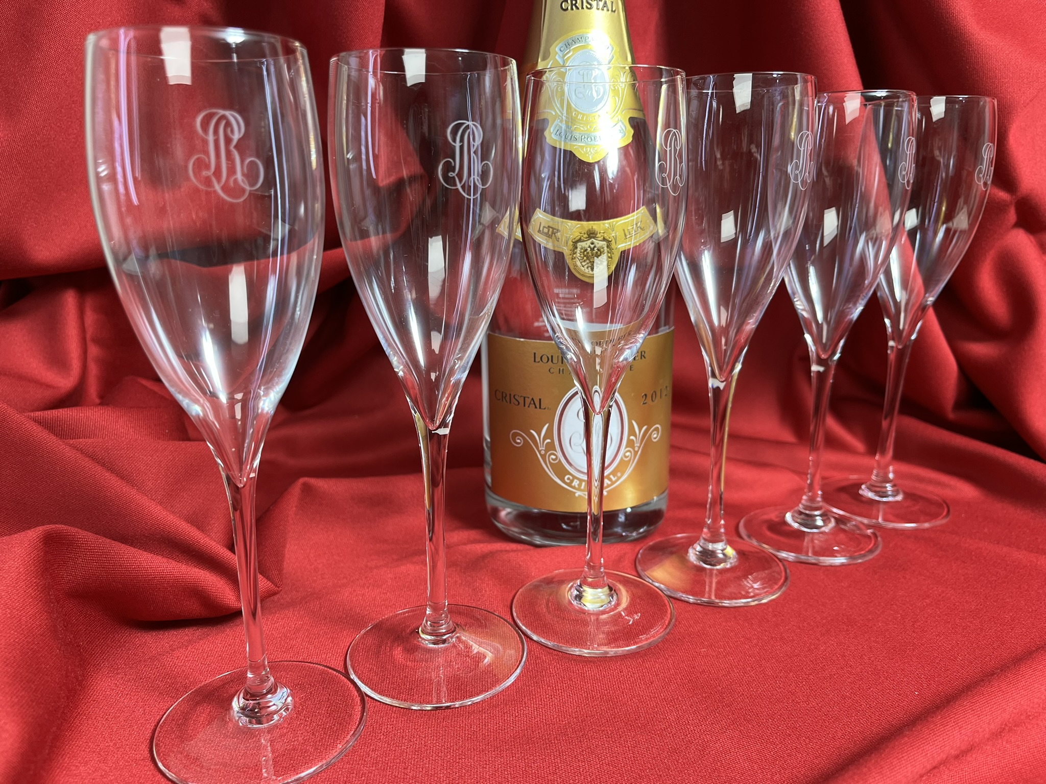 Louis Roederer 6 darabos pezsgőspohár készlet – ELADÓ