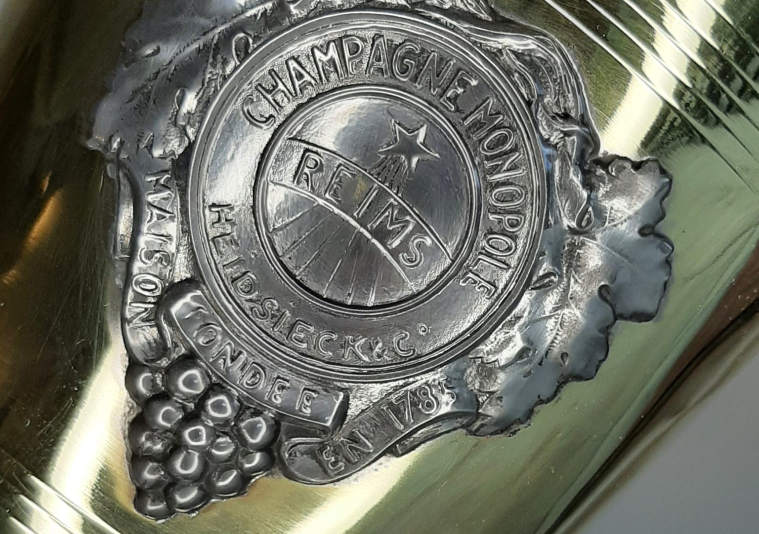 Champagne MONOPOLE Heidsieck & Co. antik pezsgős jégveder – ELADÓ