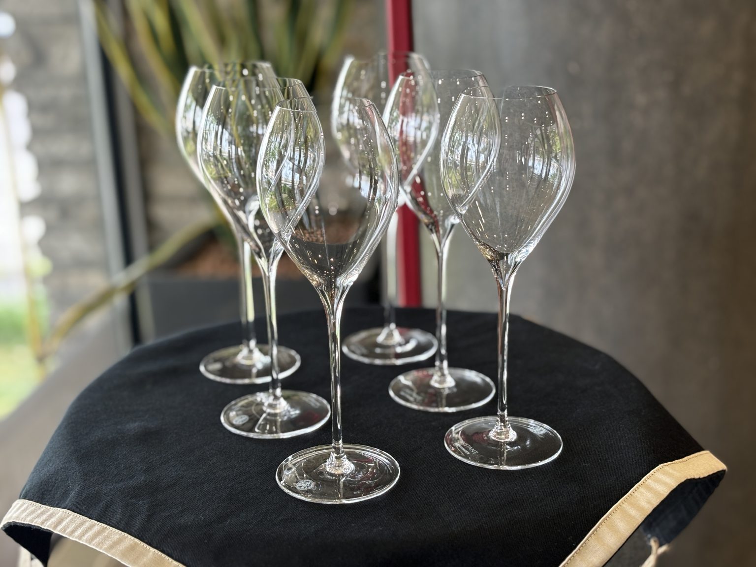 L’Instant Taittinger pezsgőspoharak – kézzel fújt, kristályból készült Lehmann Jamesse Prestige Flute pohárkészlet (6 db) – ELADÓ
