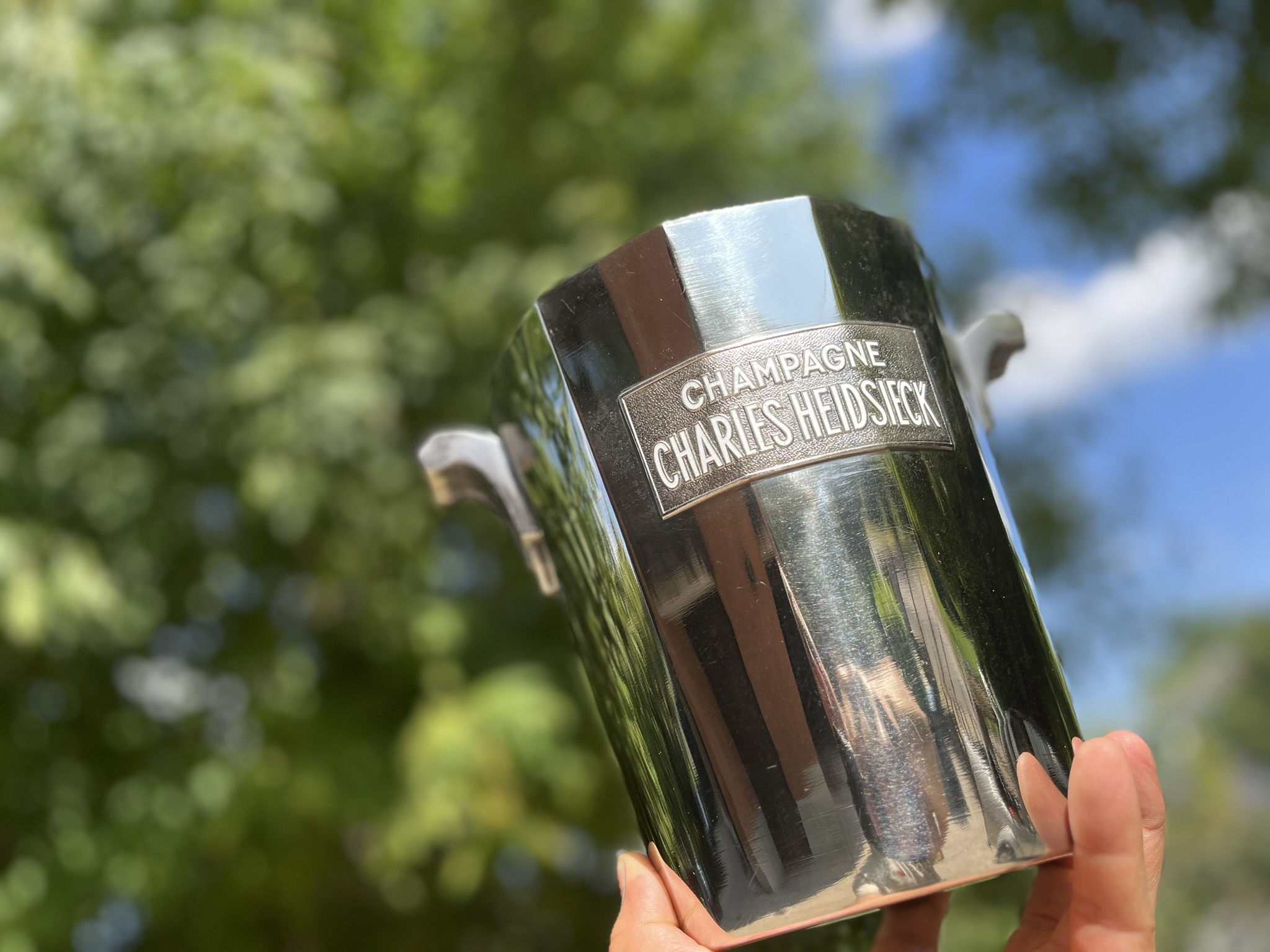 Charles Heidsieck Vintage Champagne Hűtő – 1940-es évek, Eredeti Art Deco – ELADÓ
