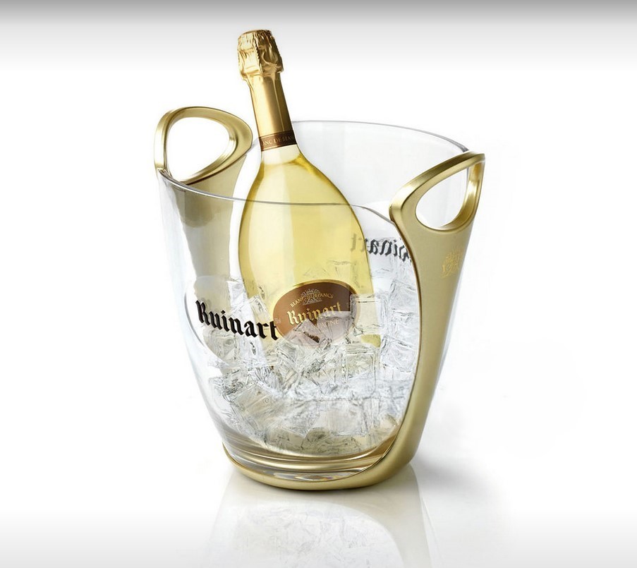 Ruinart Champagne pezsgőhűtő aranyszínű fogantyúkkal – ELADÓ