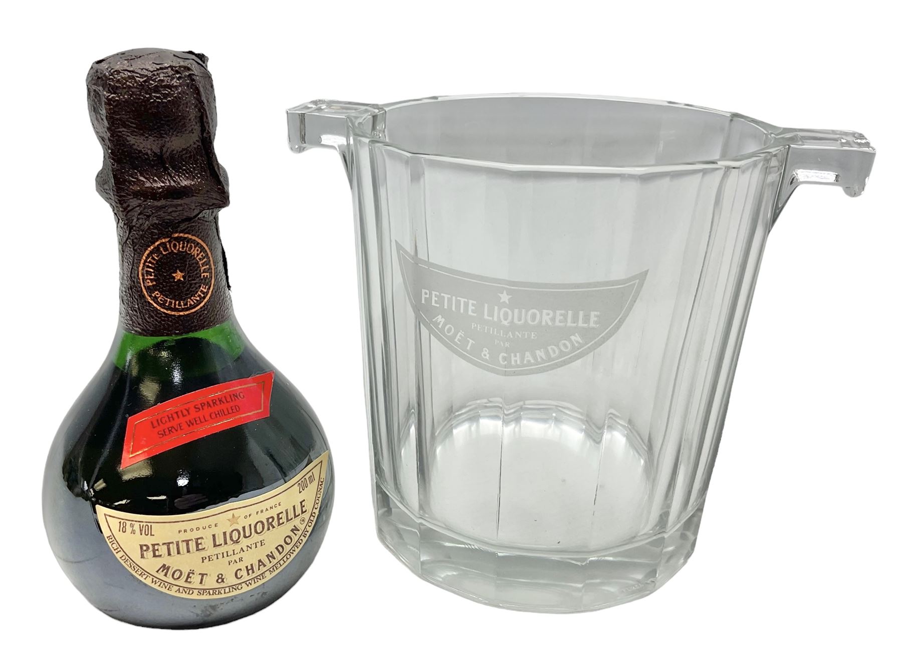 Moët & Chandon „Petite Liquorelle” jégveder – vintage, Art Deco stílus, 1980-as évek – ELADÓ