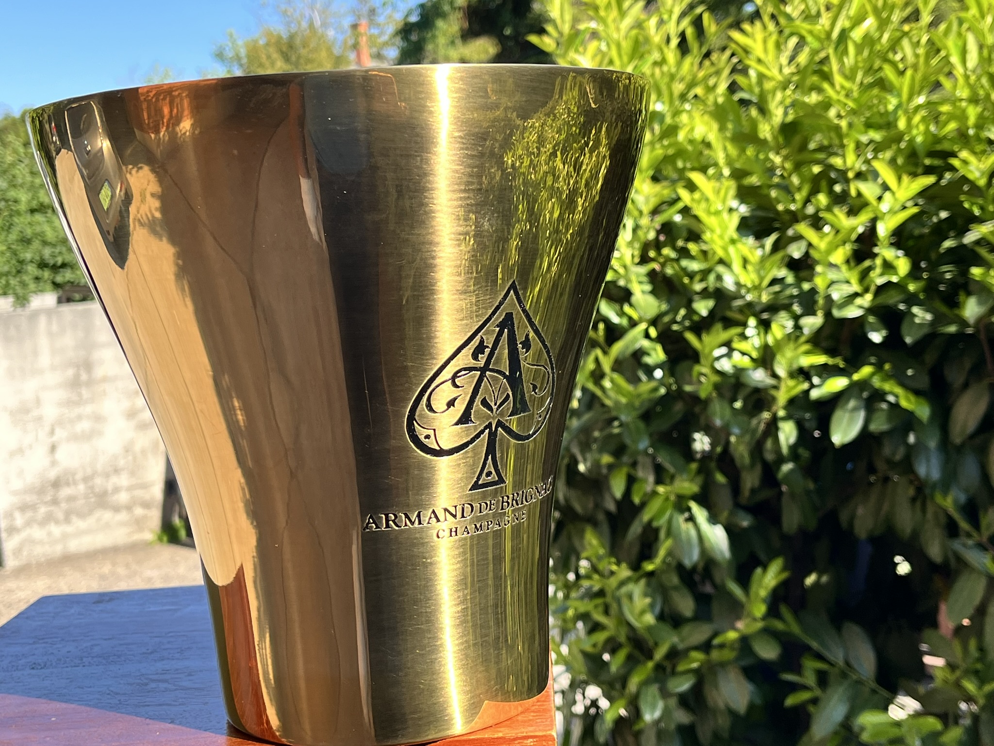 Arany Armand de Brignac „Ace of Spades” pezsgőhűtő veder – luxus kivitel, eredeti dobozban – ELADÓ