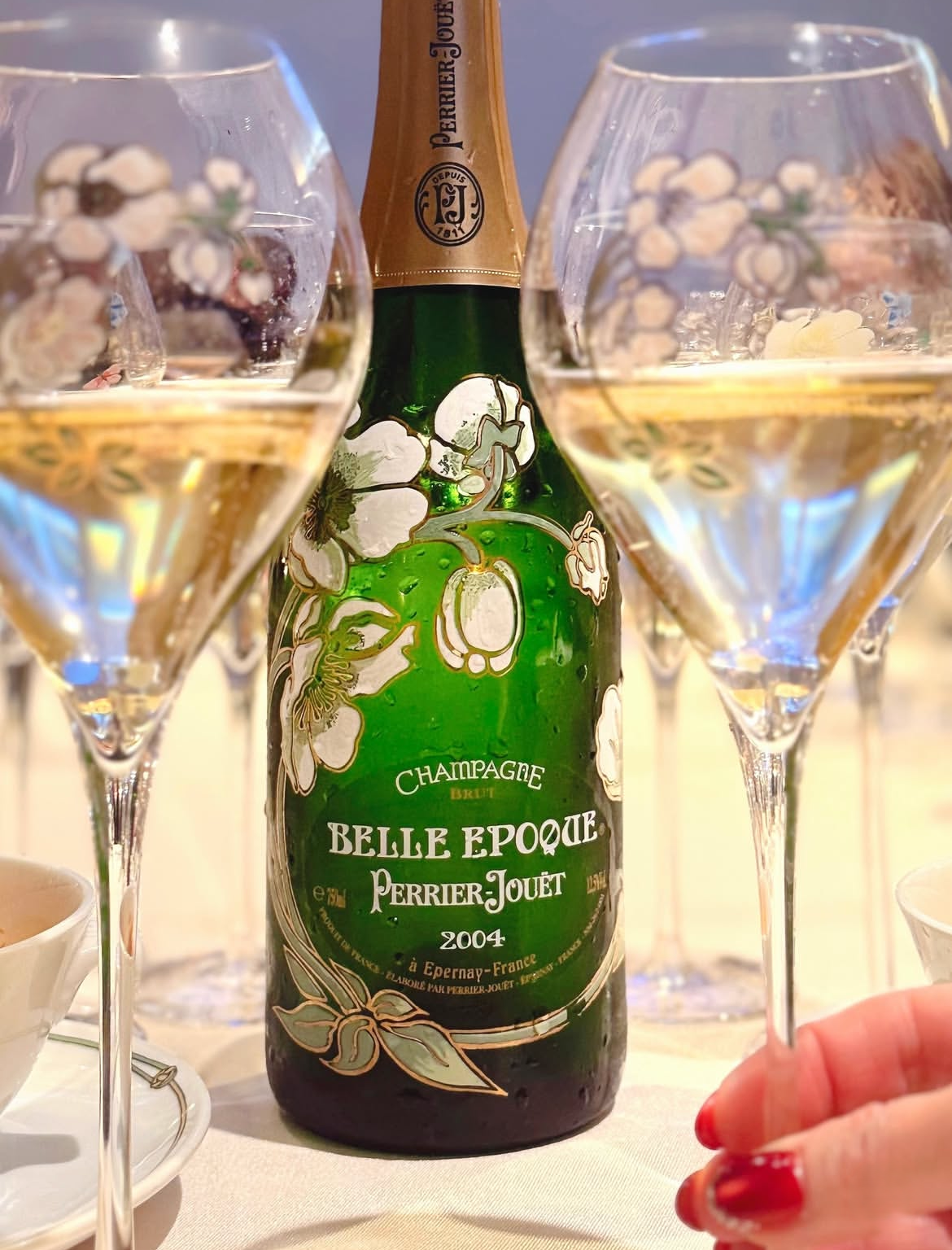 SOLD / ELADVA – Perrier-Jouët Champagne ÚJ 28,5 cl-es anemones pezsgőspohár készlet – 72.800.-Ft